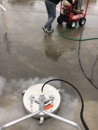 Concrete Steam Pressure Washing